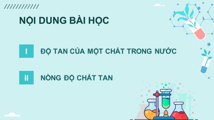 Giáo án điện tử KHTN 8 cánh diều Bài 6: Nồng độ dung dịch