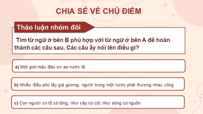 Giáo án điện tử Tiếng Việt 4 cánh diều Bài 7 Chia sẻ và Đọc 1: Người cô của bé Hương