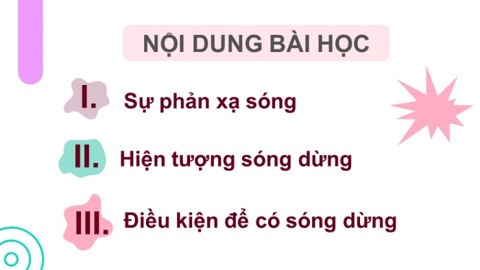 Giáo án điện tử Vật lí 11 chân trời Bài 9: Sóng dừng