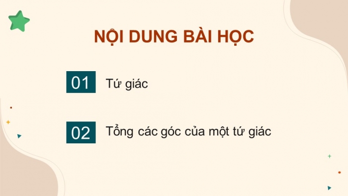 Giáo án điện tử Toán 8 cánh diều Chương 5 Bài 2: Tứ giác