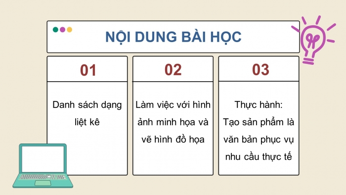 Giáo án điện tử Tin học 8 kết nối Bài 8a: Làm việc với danh sách dạng liệt kê và hình ảnh trong văn bản