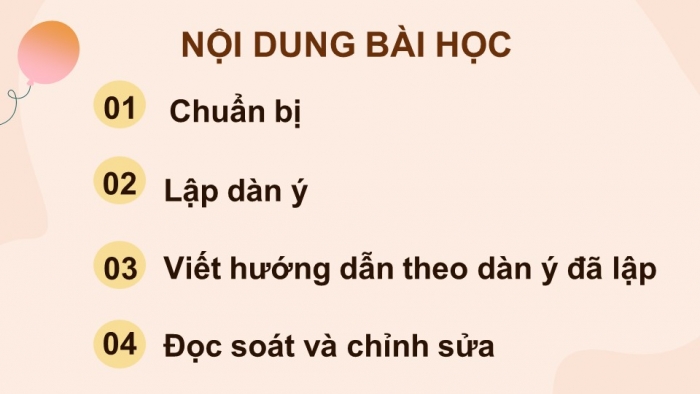 Giáo án điện tử Tiếng Việt 4 kết nối Bài 22 Viết Hướng dẫn thực hiện một công việc