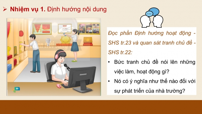 Giáo án điện tử HĐTN 11 chân trời (bản 1) Chủ đề 3: Góp phần xây dựng và phát triển nhà trường