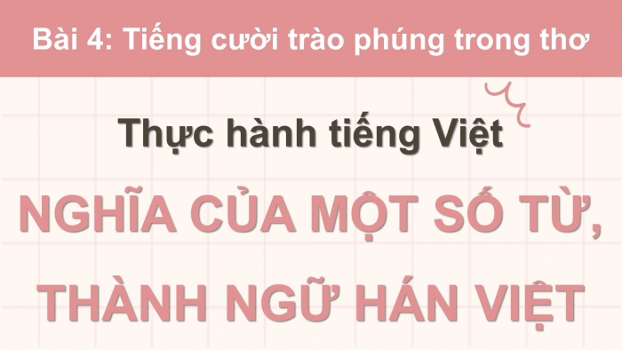 Giáo án điện tử Ngữ văn 8 kết nối Bài 4: Thực hành tiếng Việt ( trang 84)