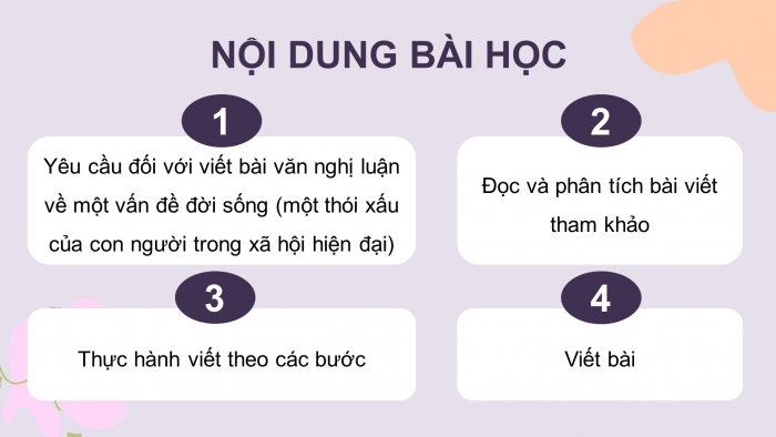 Giáo án điện tử Ngữ văn 8 kết nối Bài 5 Viết: Viết bài văn nghị luận về một vấn đề đời sống (một thói xấu của con người trong xã hội hiện đại)