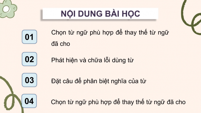 Giáo án điện tử Tiếng Việt 4 chân trời CĐ 4 Bài 7 Luyện từ và câu: Luyện tập sử dụng từ ngữ