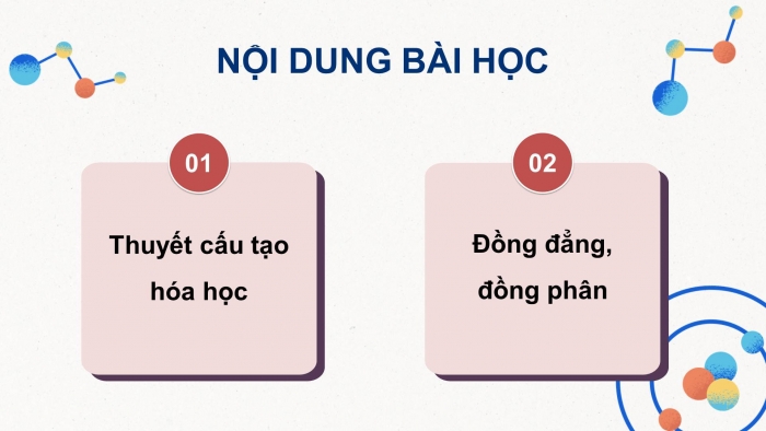 Giáo án điện tử Hoá học 11 chân trời Bài 11: Cấu tạo hóa học hợp chất hữu cơ