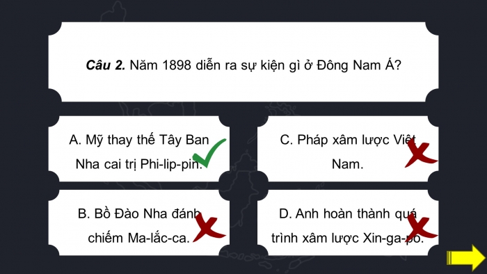 Giáo án điện tử Lịch sử 11 kết nối Nội dung thực hành Chủ đề 3: Quá trình giành độc lập dân tộc của các Quốc gia Đông Nam Á