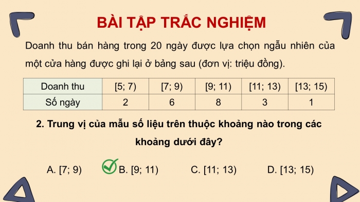 Giáo án điện tử Toán 11 chân trời Chương 5 Bài tập cuối chương 5