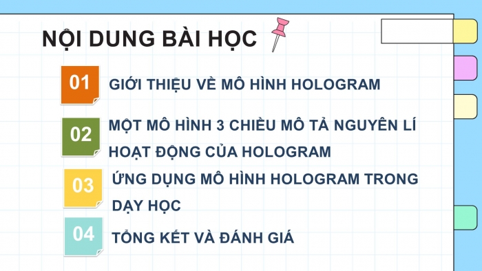 Giáo án điện tử Toán 8 cánh diều chủ đề 2: Thực hành tạo dựng hologram