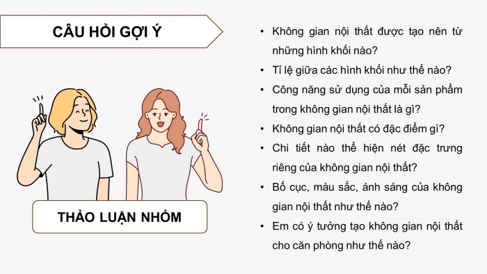 Giáo án điện tử Mĩ thuật 8 (bản 1) chân trời Bài 10: Thiết kế mô hình căn phòng 