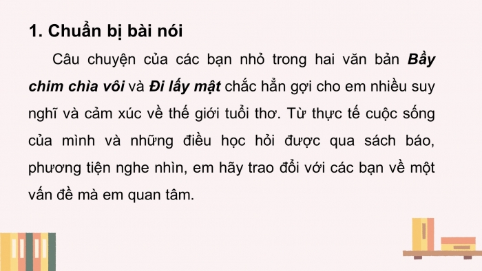 Giáo án điện tử tiết: Nói và nghe - Trao đổi về một vấn đề mà em quan tâm