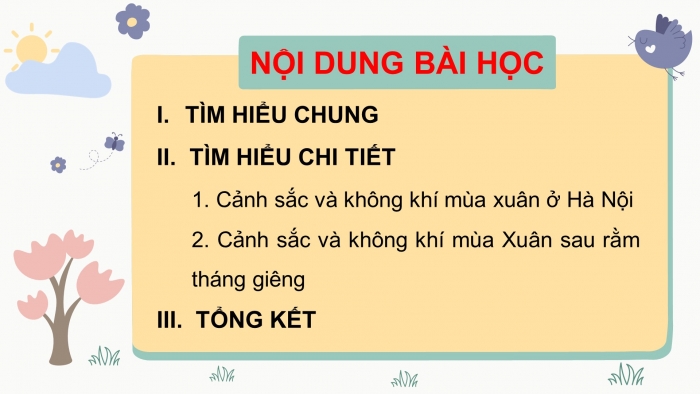 Giáo án điện tử tiết: Đọc - Tháng giêng, mơ về trăng non rét ngọt