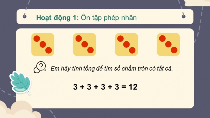 Giáo án điện tử bài 6: Ôn tập phép nhân