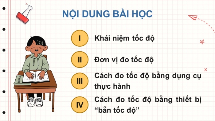 Giáo án điện tử KHTN 7 cánh diều – Phần vật lí bài 7: Tốc độ của chuyển động