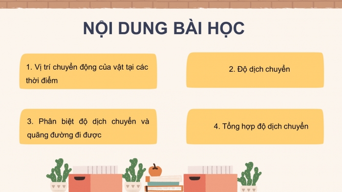 Giáo án điện tử vật lí 10 kết nối bài 4: Độ dịch chuyển và quãng đường