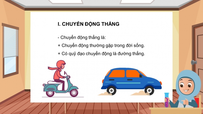 Giáo án điện tử vật lí 10 kết nối bài 7: Đồ thị độ dịch chuyển - thời gian