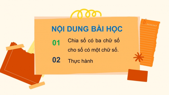 Giáo án điện tử toán 3 chân trời bài: Chia số có ba chữ số cho số có một chữ số