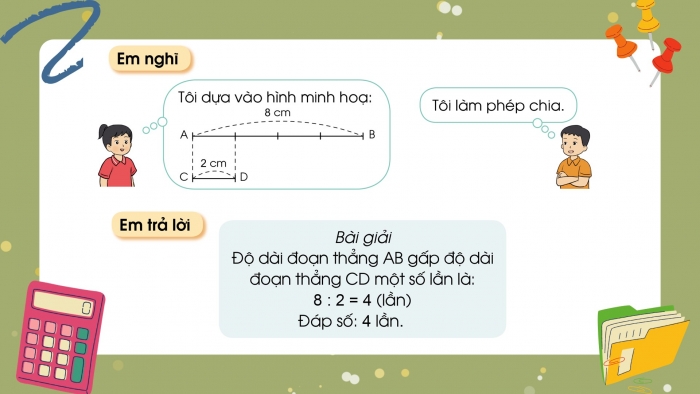 Giáo án điện tử toán 3 cánh diều bài: So sánh số lớn gấp mấy lần số bé