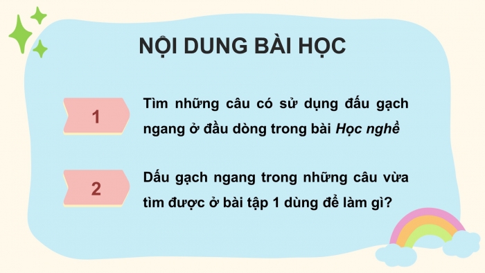 Giáo án điện tử tiếng việt 3 kết nối bài 14: Học nghề tiết 3 – 4 - Luyện từ và câu