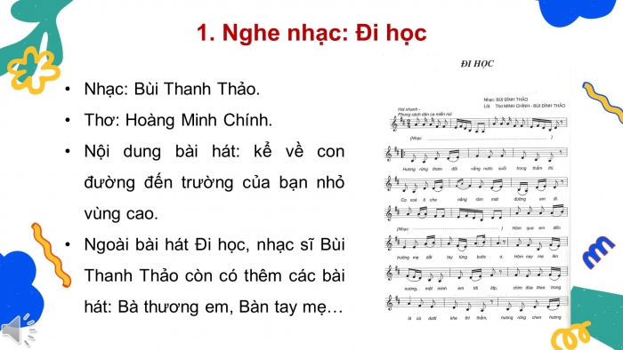 Giáo án điện tử âm nhạc 3 kết nối tiết 11: Nghe nhạc đi học – Ôn đọc nhạc bài số 2