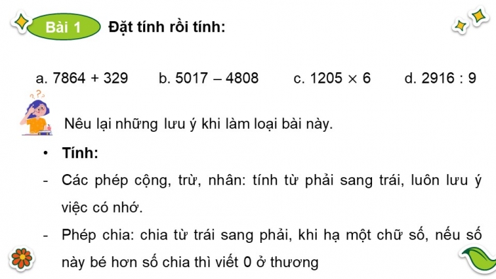 Giáo án điện tử toán 3 chân trời bài: Em làm được gì trang 47