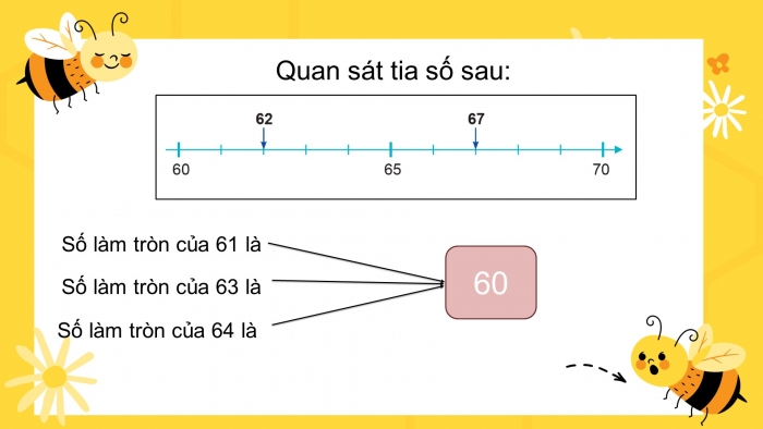 Giáo án điện tử toán 3 cánh diều bài:  Làm tròn số đến hàng chục, hàng trăm