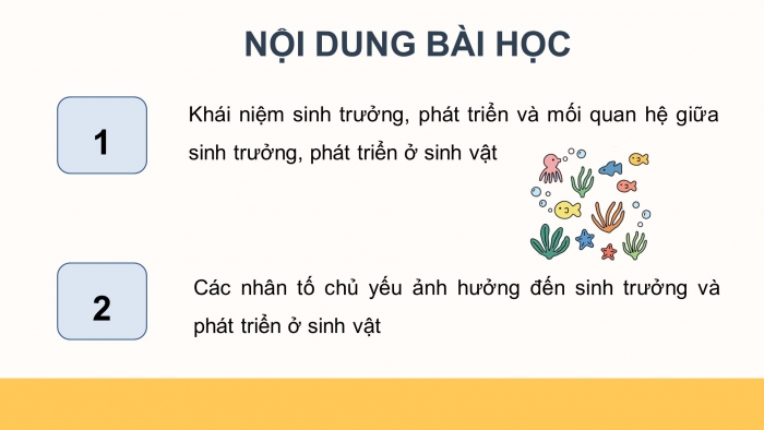 Giáo án điện tử KHTN 7 cánh diều – Phần sinh học bài 29: Khái quát về sinh trưởng và phát triển ở sinh vật