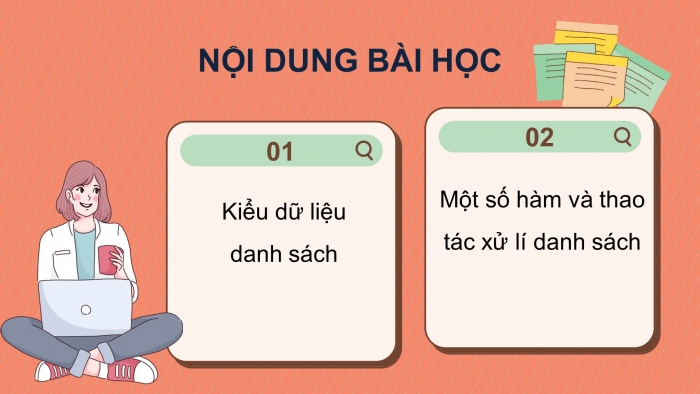 Giáo án điện tử tin học 10 cánh diều bài 14: Kiểu dữ liệu danh sách - xử lí danh sách (2 tiết)