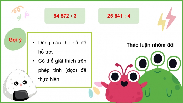 Giáo án điện tử toán 3 chân trời bài: Chia số có năm chữ số với số có một chữ số