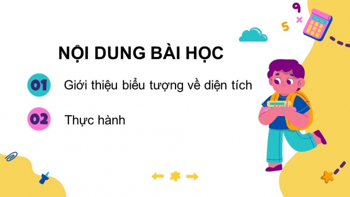 Giáo án điện tử toán 3 chân trời bài: Diện tích của một hình