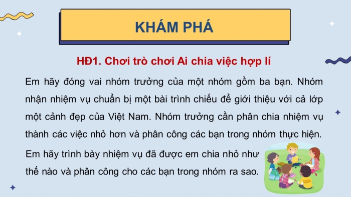 Giáo án điện tử tin học 3 cánh diều bài 3: Em tập làm người chỉ huy giỏi