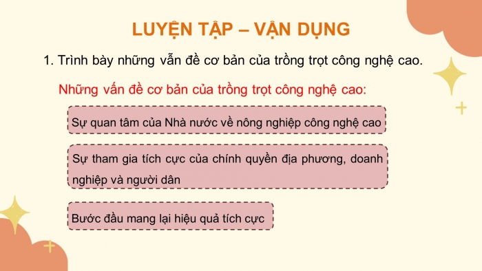 Giáo án điện tử công nghệ trồng trọt 10 kết nối bài: Ôn tập chương 7