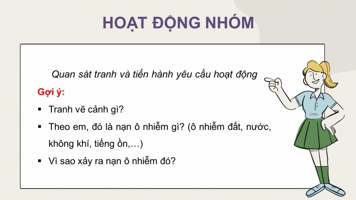 Giáo án điện tử tiếng việt 3 kết nối tri thức bài 27: Thư của ông trái đất gửi các bạn nhỏ - Tiết 2. Nói và nghe