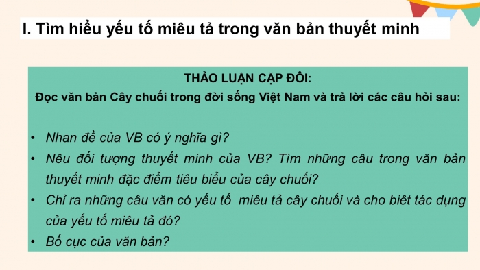 Giáo án điện tử ngữ văn 9 tiết 9: Sử dụng yếu tố miêu tả trong văn bản thuyết minh