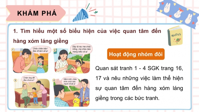 Bài giảng điện tử đạo đức 3 kết nối tri thức bài 3: Quan tâm hàng xóm láng giềng