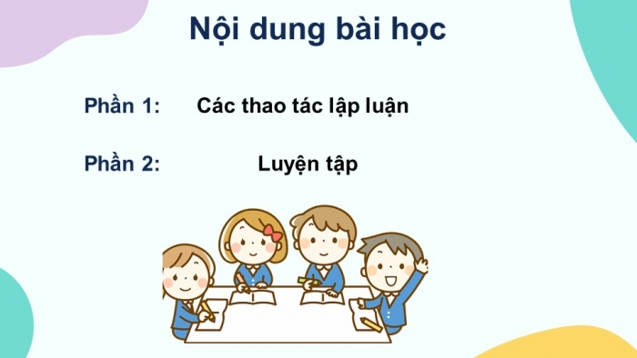 Giáo án điện tử Ngữ văn 12 bài: Luyện tập vận dụng kết hợp các thao tác lập luận