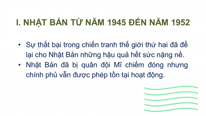 Giáo án điện tử Lịch sử 12 bài 8: Nhật Bản