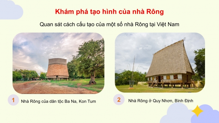 Giáo án điện tử mĩ thuật 4 chân trời bản 1 CĐ 5 Bài 1: Tạo hình của nhà rông