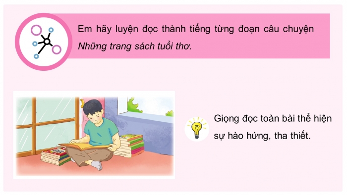 Giáo án điện tử Tiếng Việt 4 cánh diều Bài 4 Đọc 2: Những trang sách tuổi thơ