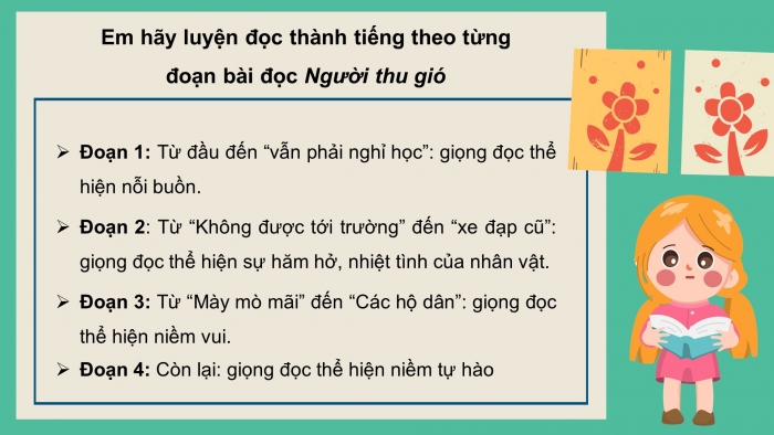 Giáo án điện tử Tiếng Việt 4 cánh diều Bài 4 Đọc 3: Người thu gió