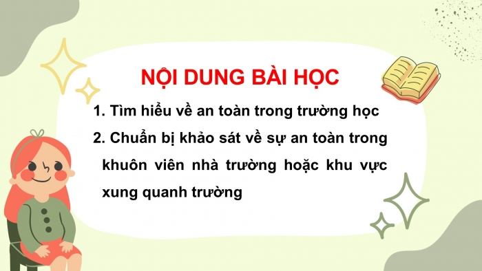 Giáo án điện tử bài 8: Thực hành giữ an toàn và vệ sinh trường học