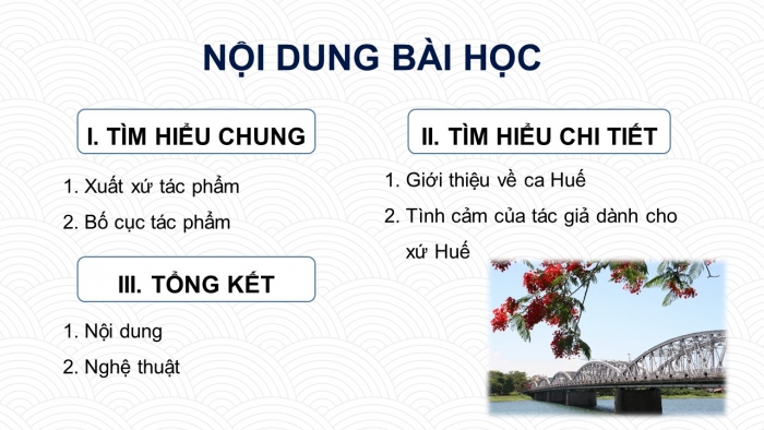 Giáo án điện tử Ngữ văn 8 kết nối Bài 2 Đọc 3: Ca Huế trên sông Hương