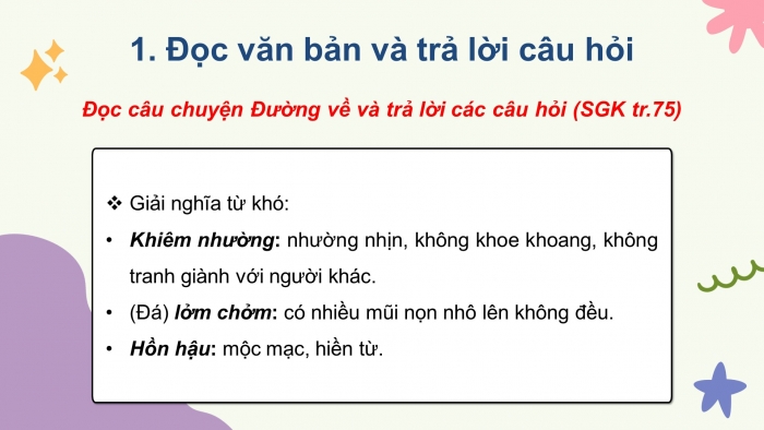 Giáo án điện tử tiếng việt 3 kết nối tiết 5: Ôn tập giữa học kì 2