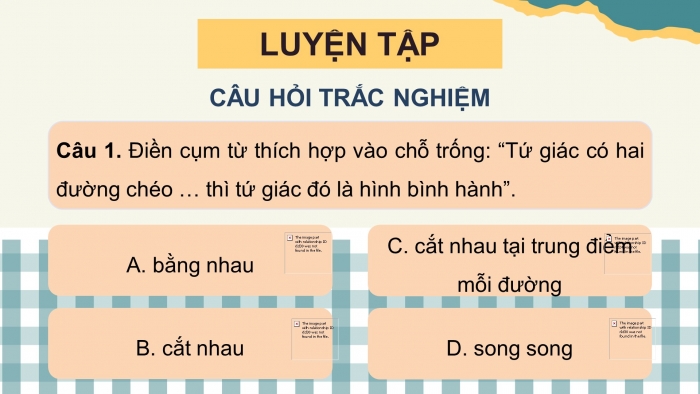 Giáo án điện tử Toán 8 kết nối: Luyện tập chung (tr.62)