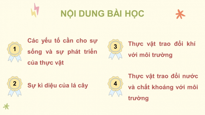 Giáo án điện tử Khoa học 4 kết nối Bài 15: Thực vật cần gì để sống?