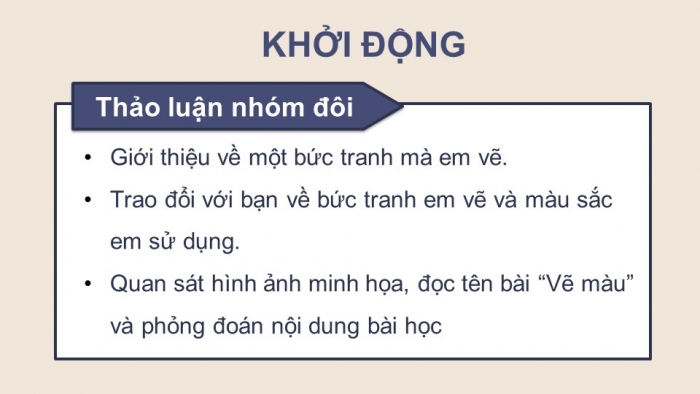 Giáo án điện tử Tiếng Việt 4 kết nối Bài 17 Đọc Vẽ màu