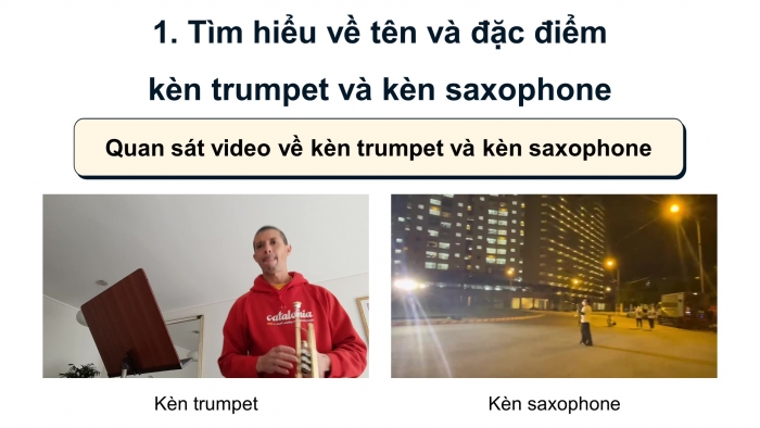 Giáo án điện tử Âm nhạc 8 cánh diều Bài 5 Tiết 2: Kèn Trumpet và kèn sãophone. Ôn tập bài hát: Thương lắm thầy cô ơi! Nghe nhạc: Nghe bài lời thầy cô