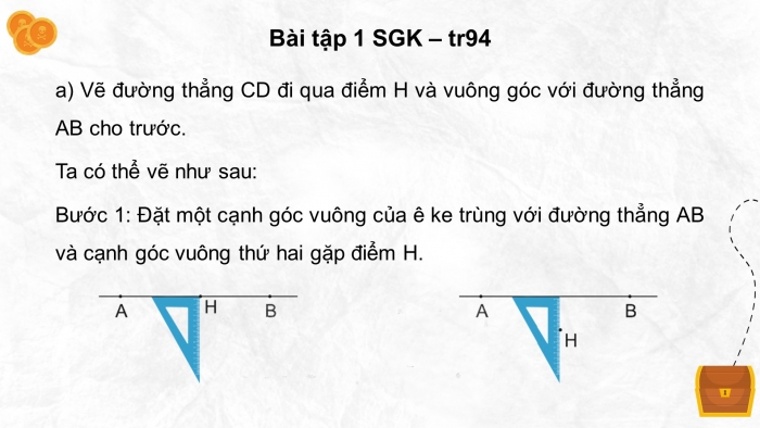 Giáo án điện tử Toán 4 kết nối Bài 28: Thực hành và trải nghiệm vẽ hai đường thẳng vuông góc