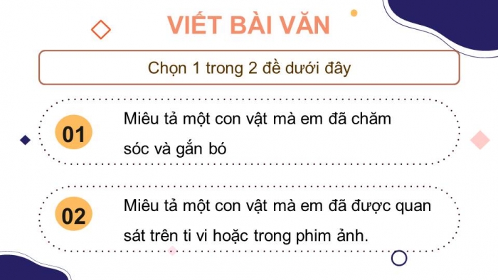 Giáo án điện tử Tiếng Việt 4 kết nối Bài 29: Viết bài văn miêu tả con vật